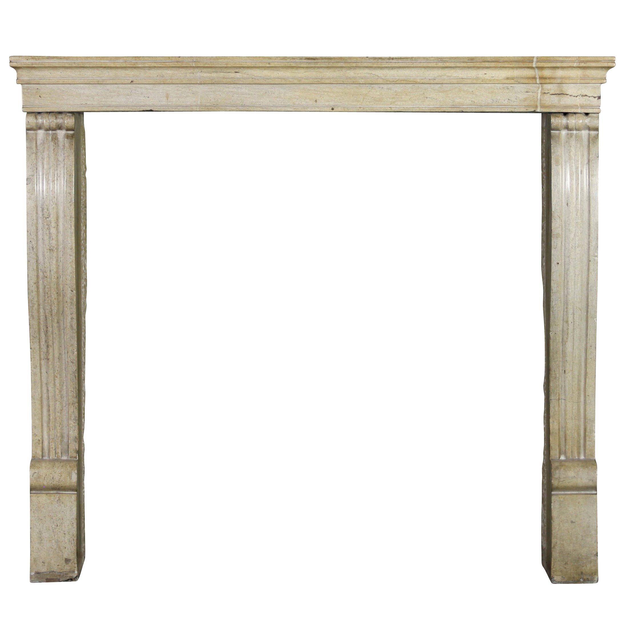 19th Century Fine French Hard Stone Antique Fireplace Surround