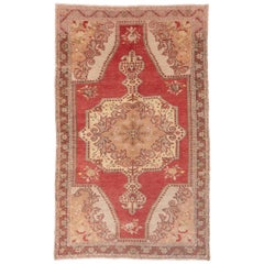 Tappeto tradizionale Oushak, campo rosso