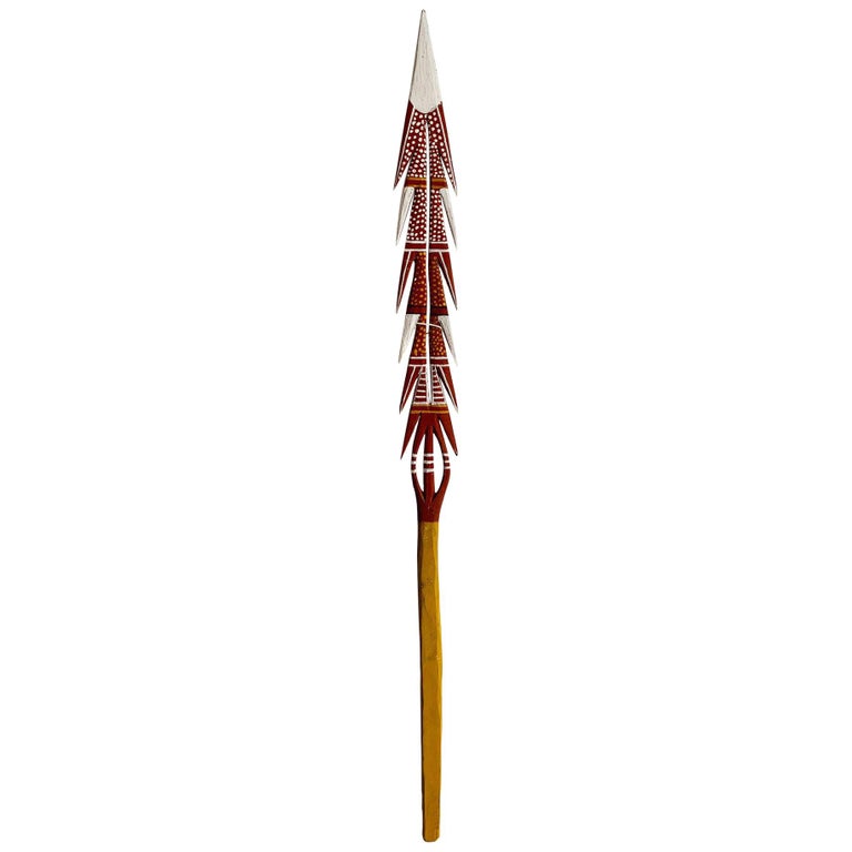 Habitat Græsse krone Australian Aboriginal Carved and Painted Spear from Melville Island For  Sale at 1stDibs