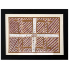 Framed Australian Aboriginal Painting from Elcho Island