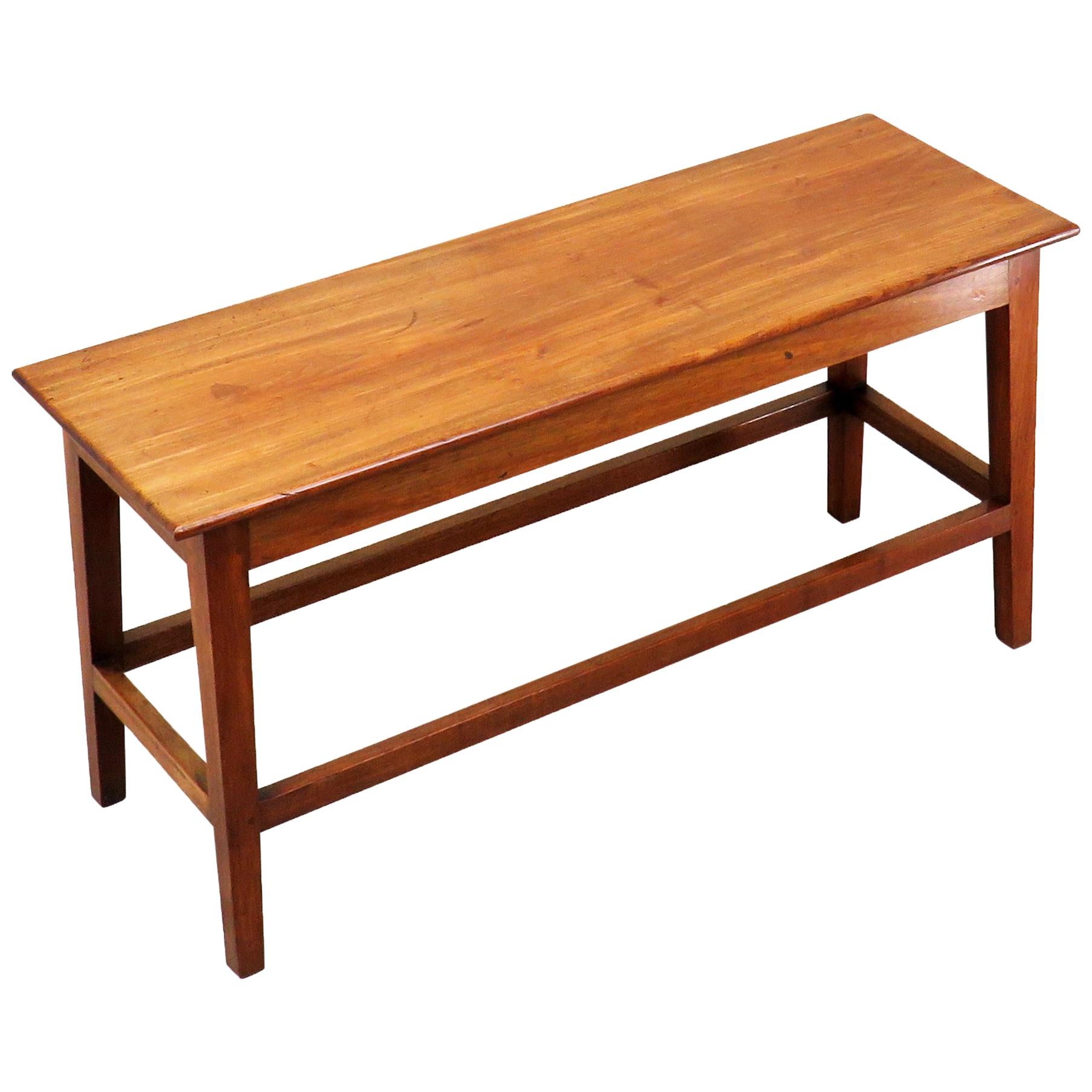 Mid-19th Century Mahogany Hall Bench