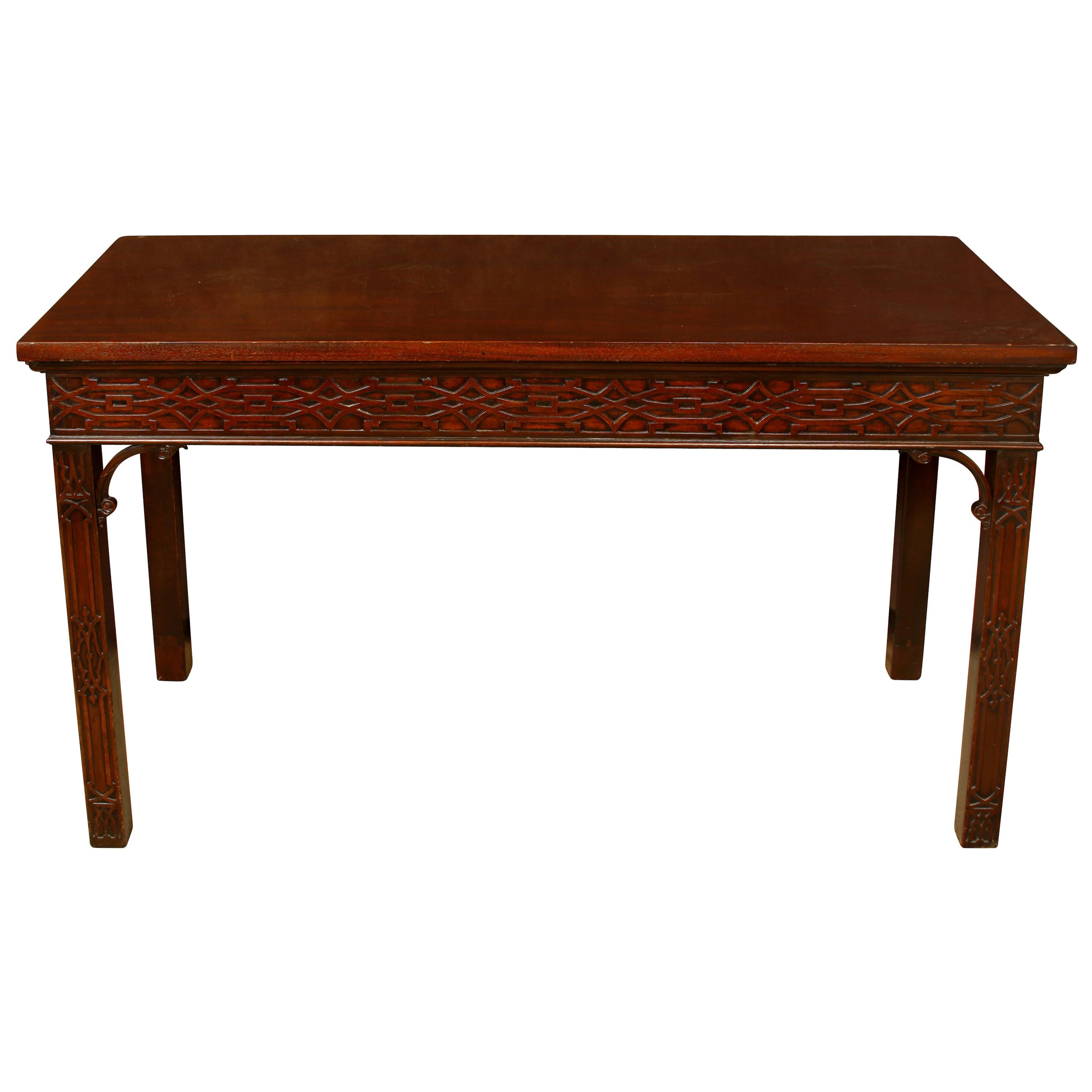George III Style Mahogany Console Table