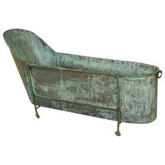 Antique French 18th Century Copper Bathtub