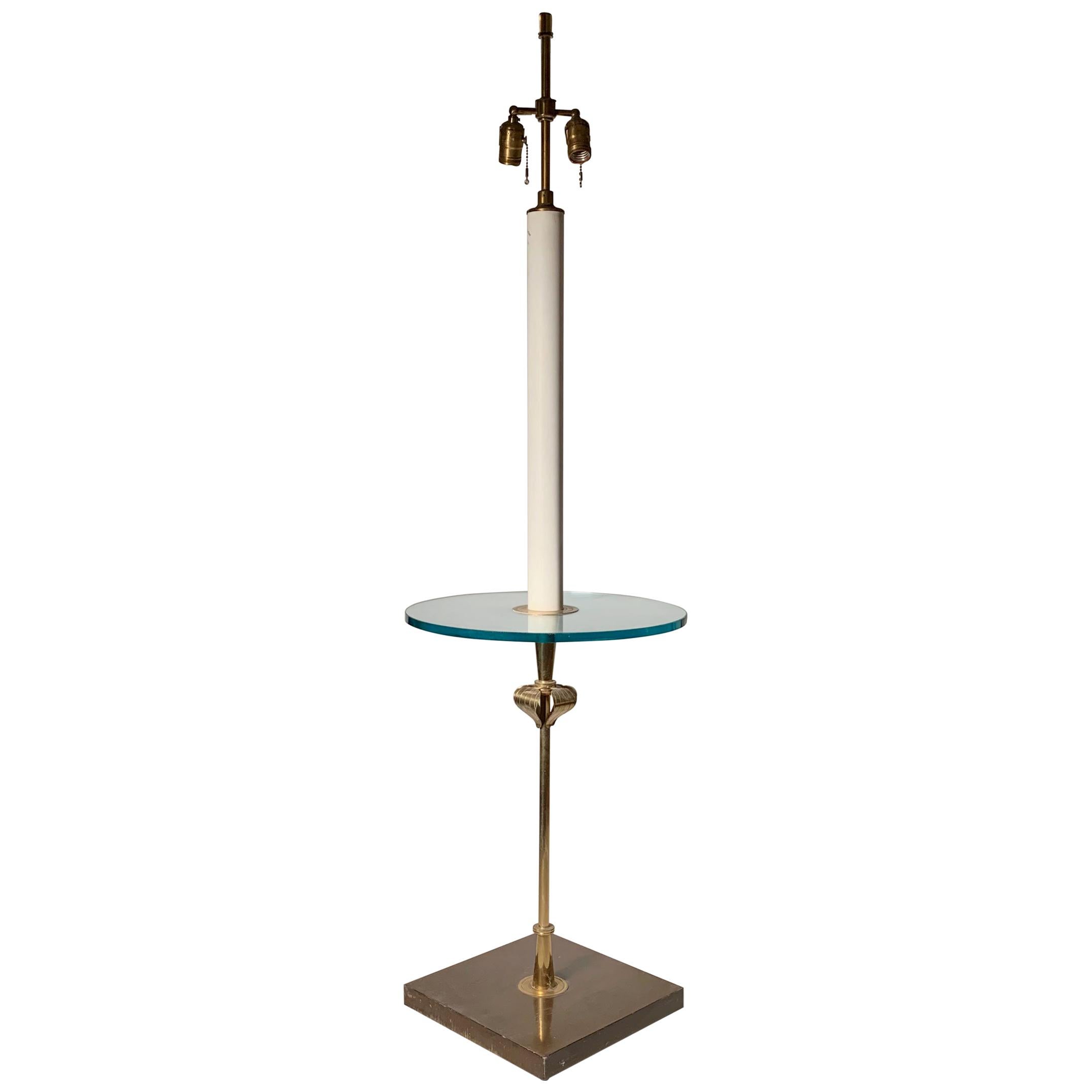 Tommi Parzinger Floor Lamp Table by Parzinger Originals For Sale