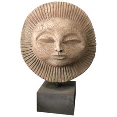 Mid-Century Modern Paul Bellardo Sun Face Sculpture