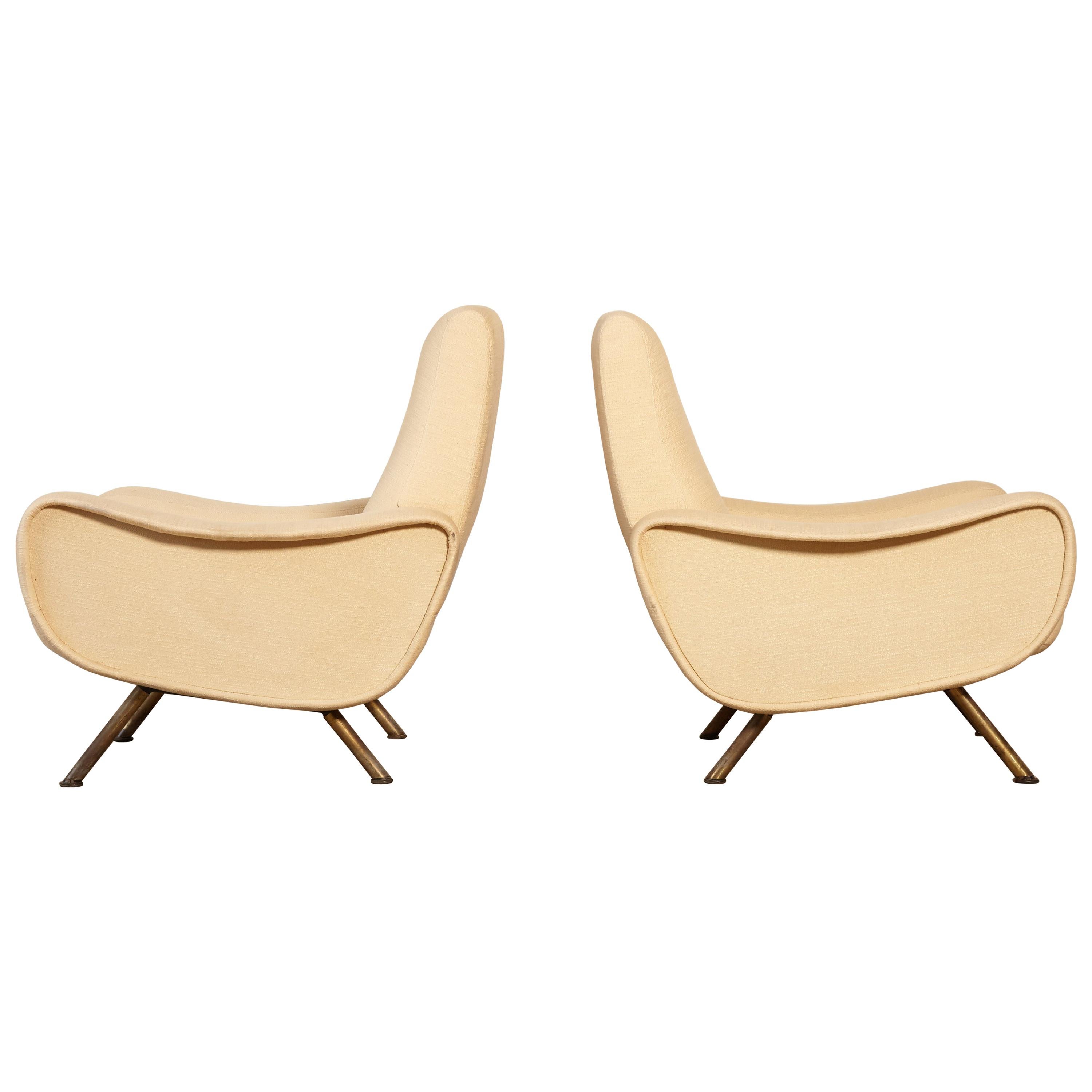 Marco Zanuso Lady Chairs, Arflex, Italy, 1960s-1970s