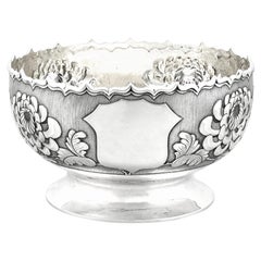 Cuenco de plata de exportación chino de 1900