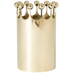 Brass "Crown" Vase by Pierre Forssell