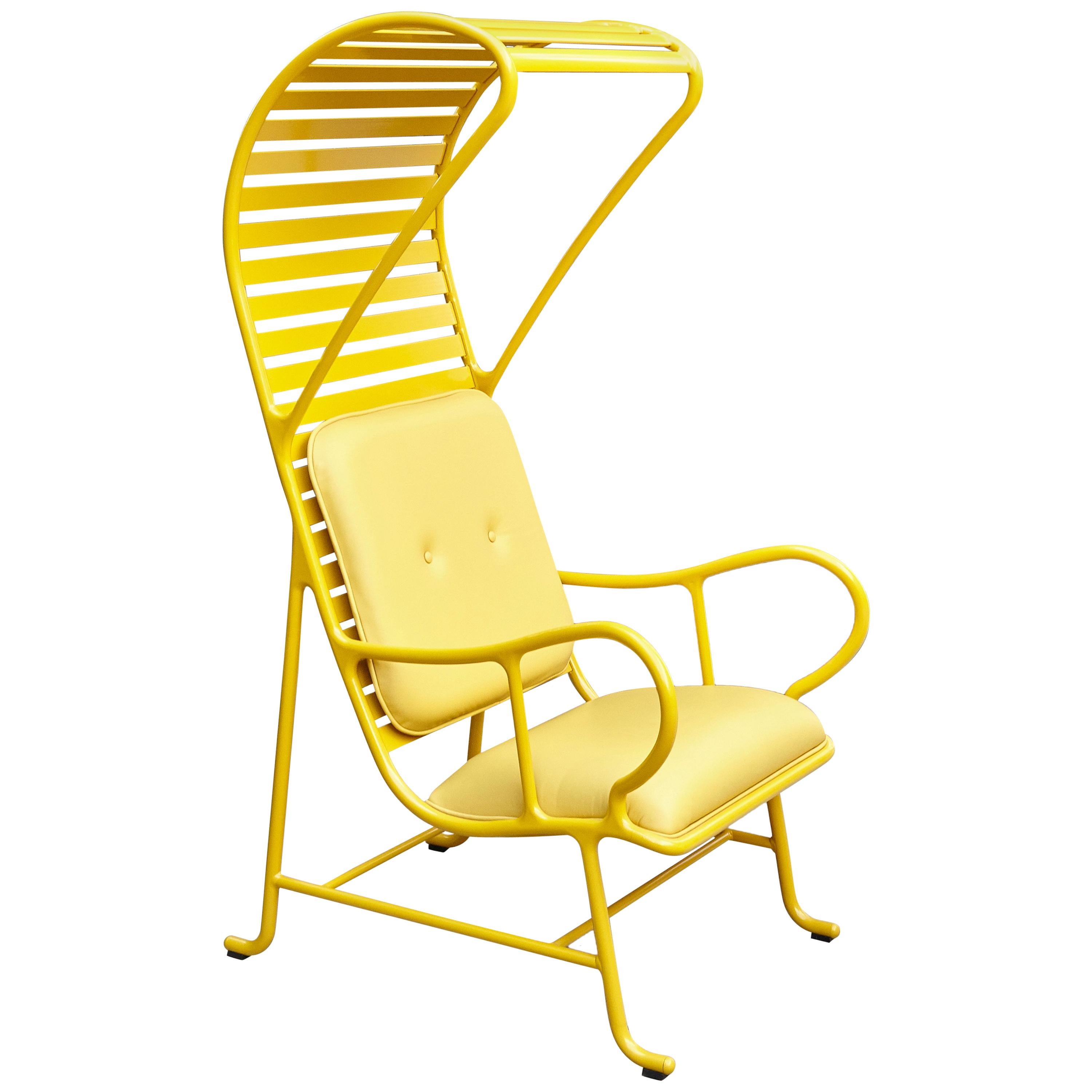 Jaime Hayon Contemporary Yellow Gardenias Indoor Armchair with Pergola