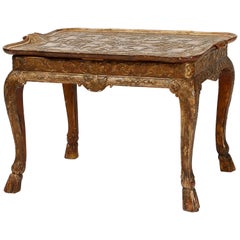 Gilt Gesso Cabriole Leg Low Table