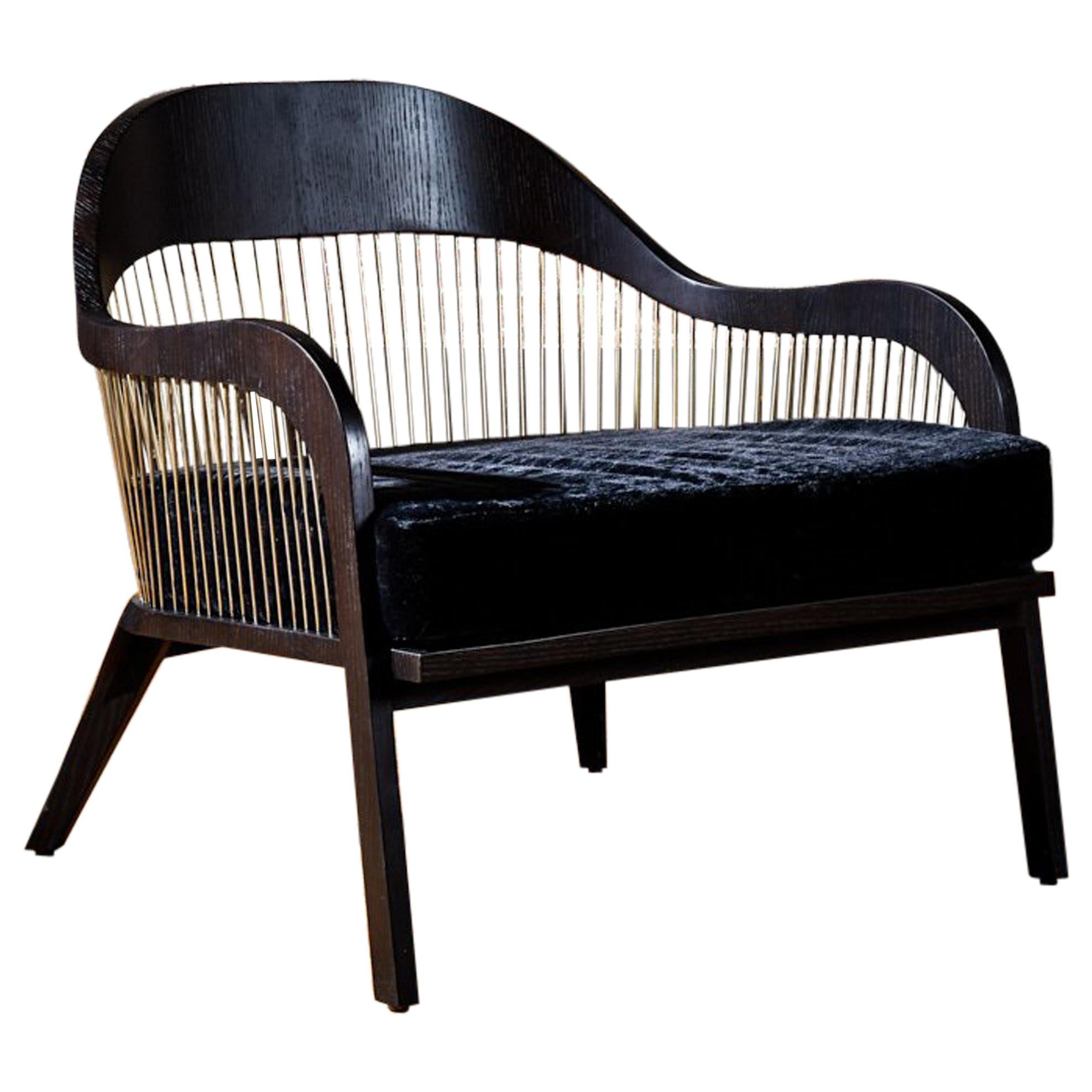 Lanka Armchair, by Reda Amalou Design, 2015 -  Contemporary bergere seat For Sale