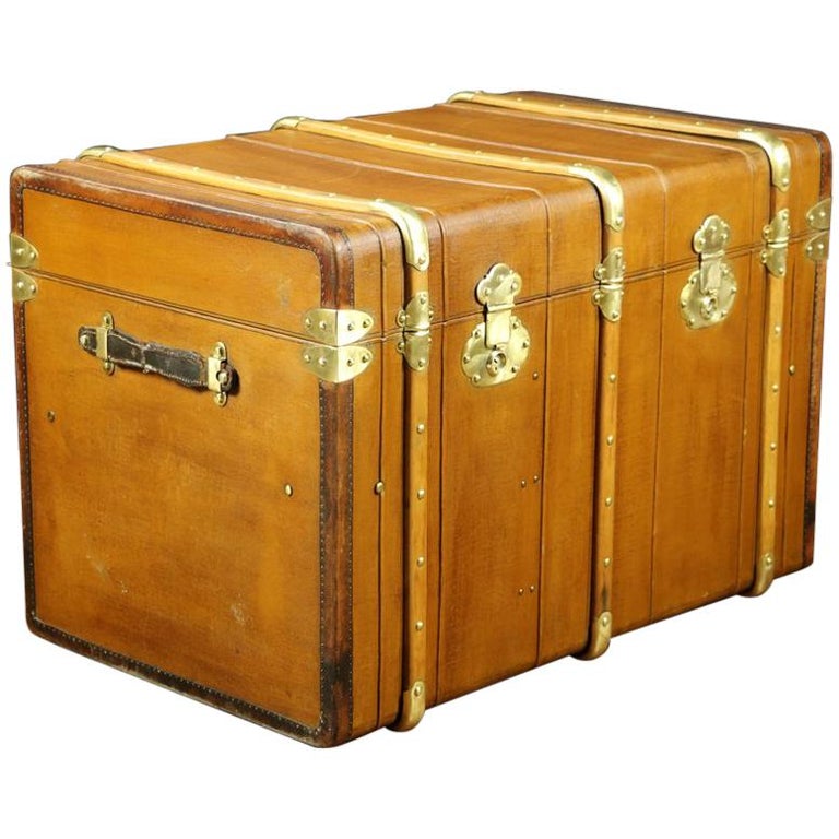 High Curved Steamer Trunk at 1stDibs