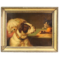 Antique Pair of Boxer Dog Pictures