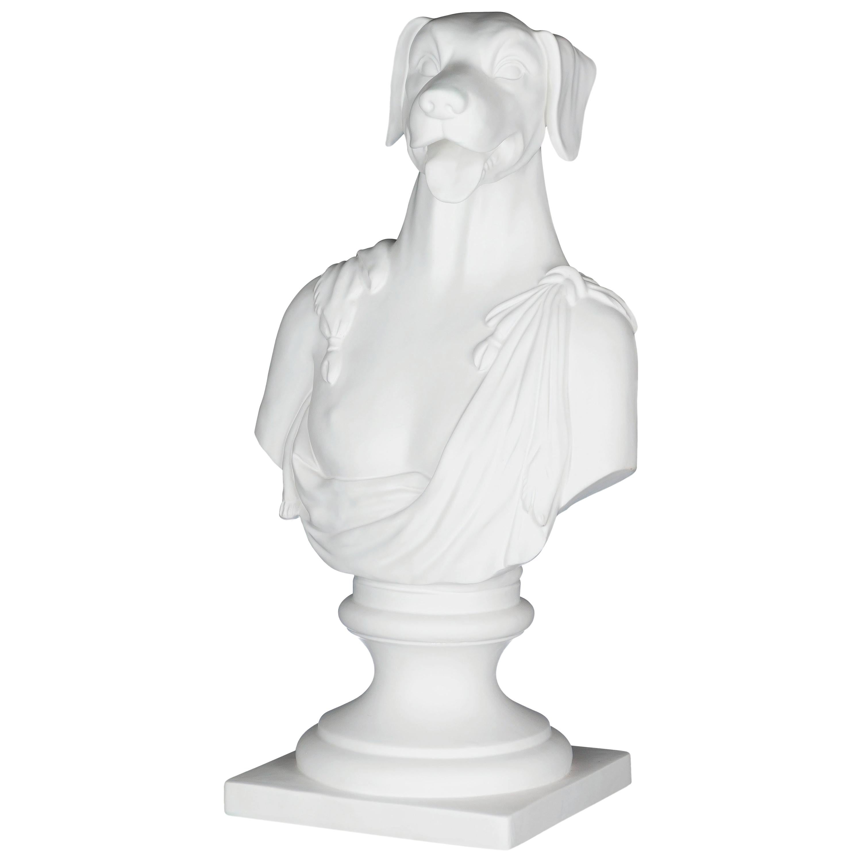 Buste Argo blanc, en céramique, Italie