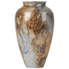 Arabia Art Deco Silver Lustreware Art Pottery Vase, 1917-1927