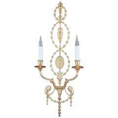 Leone Cei CM. 1 Adam-Style Wall Light, Hand Carved and Gilded in Italy
