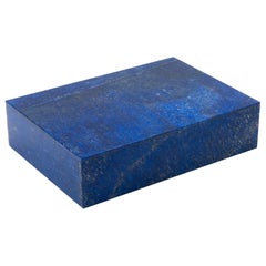 Lapis Lazuli Box with Hinged Lid