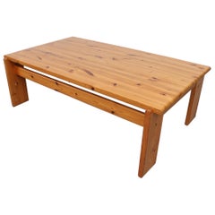 Handsome Yngve Ekström Pine Coffee Table