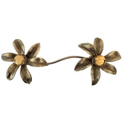 2 Flowers Wall Sconce by Willy Daro, 1970s
