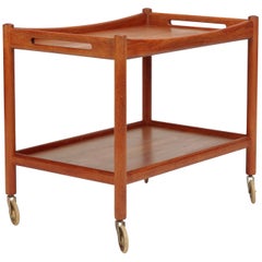 Hans Wegner Serving Trolley Andreas Tuck 45 Teak, 1950s