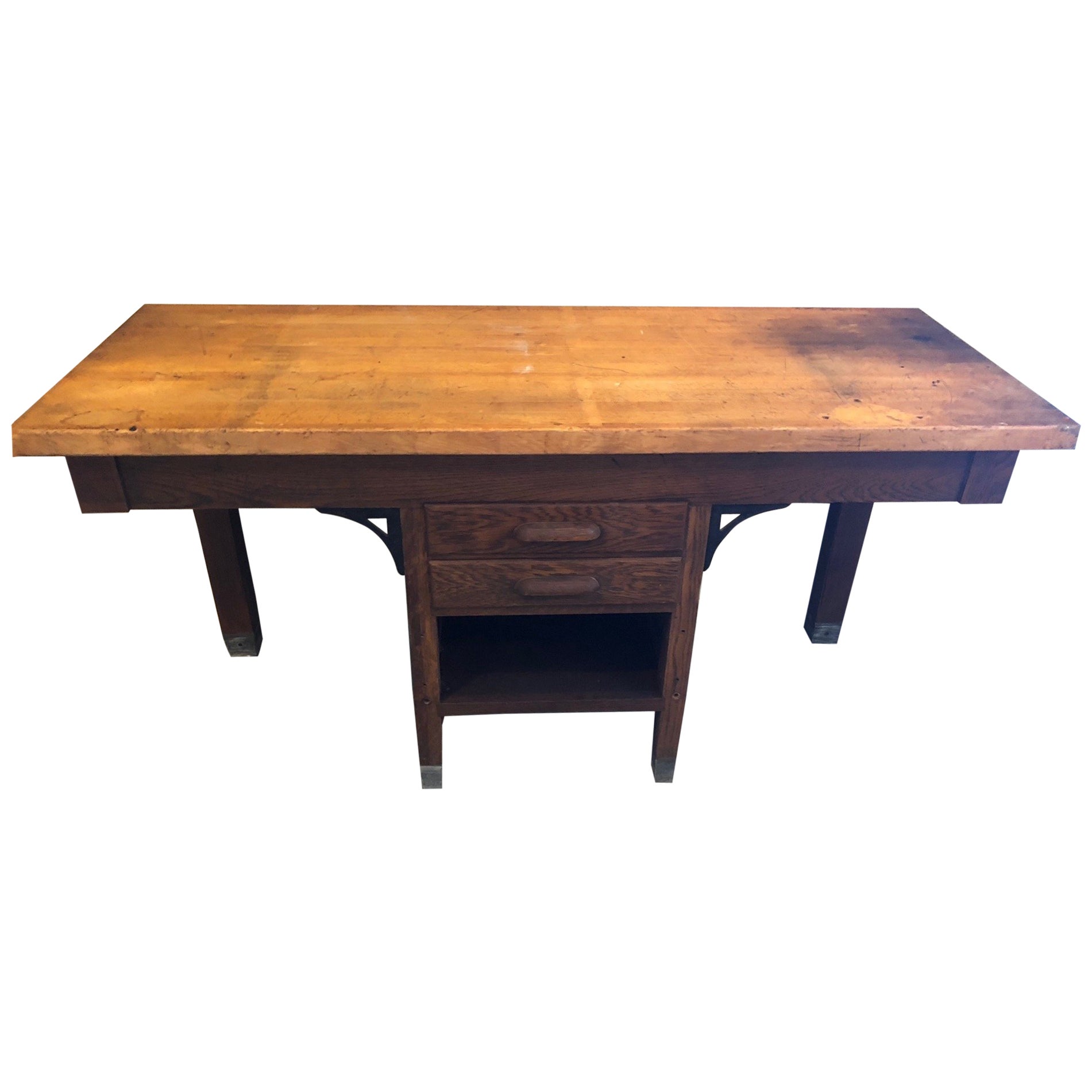 Butcher Block Workbench >> Workbench Island Desk Of Oak Butcher Block Top School Swing Out Stool Area Butcher Block Workbench >> Workbench Island Desk Of Oak Butcher Block Top School Swing Out Stool Area