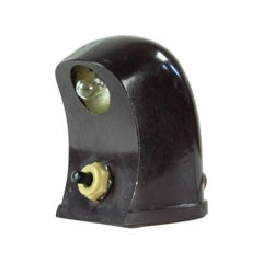 Antique Miniature Table Lamp in Bakelite, Czechoslovakia, 1930s