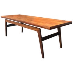 Danish Midcentury Teak 'Surfboard' Style Coffee Table