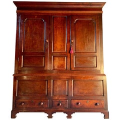 Antique 18th Century George III Oak Livery Cupboard, circa 1780