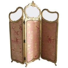 Louis XV Style 19th Century French Giltwood Screen