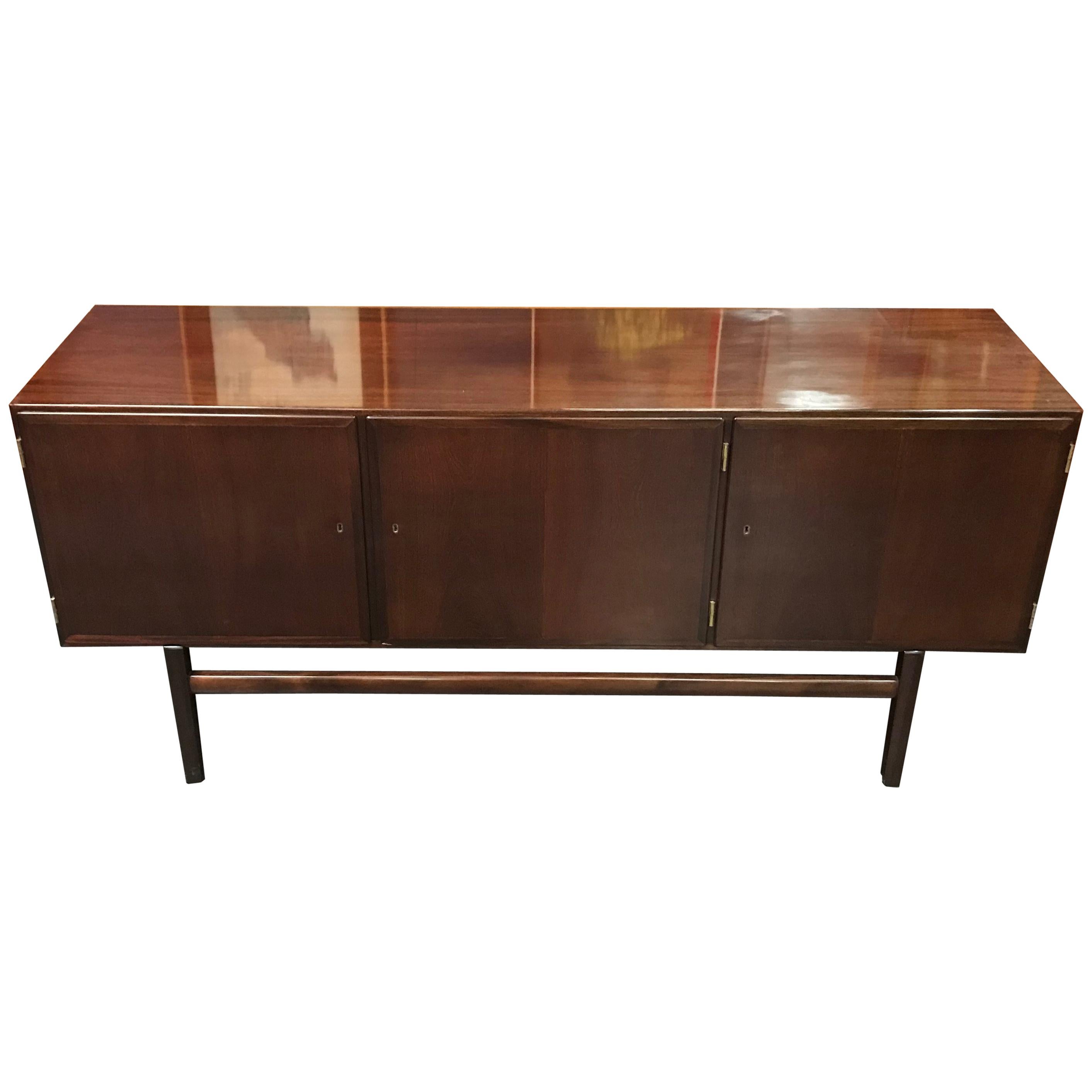 Danish Midcentury Mahogany Sideboard by Ole Wanscher for Poul Jeppesen For Sale