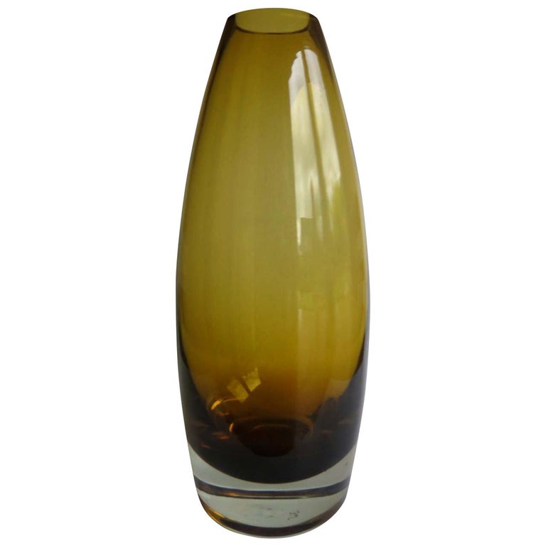 Midcentury Glass Vase by Tamara Aladin for Riihimaen Riihimaen Lasi Oy, Ca  1960 For Sale at 1stDibs