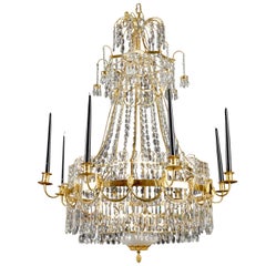 Antique Swedish Gustavian Chandelier, circa 1800