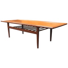 Danish Midcentury Teak Coffee Table by Grete Jalk for Glostrup