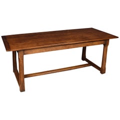 Gothic Revival Oak Plank Top Refectory Table
