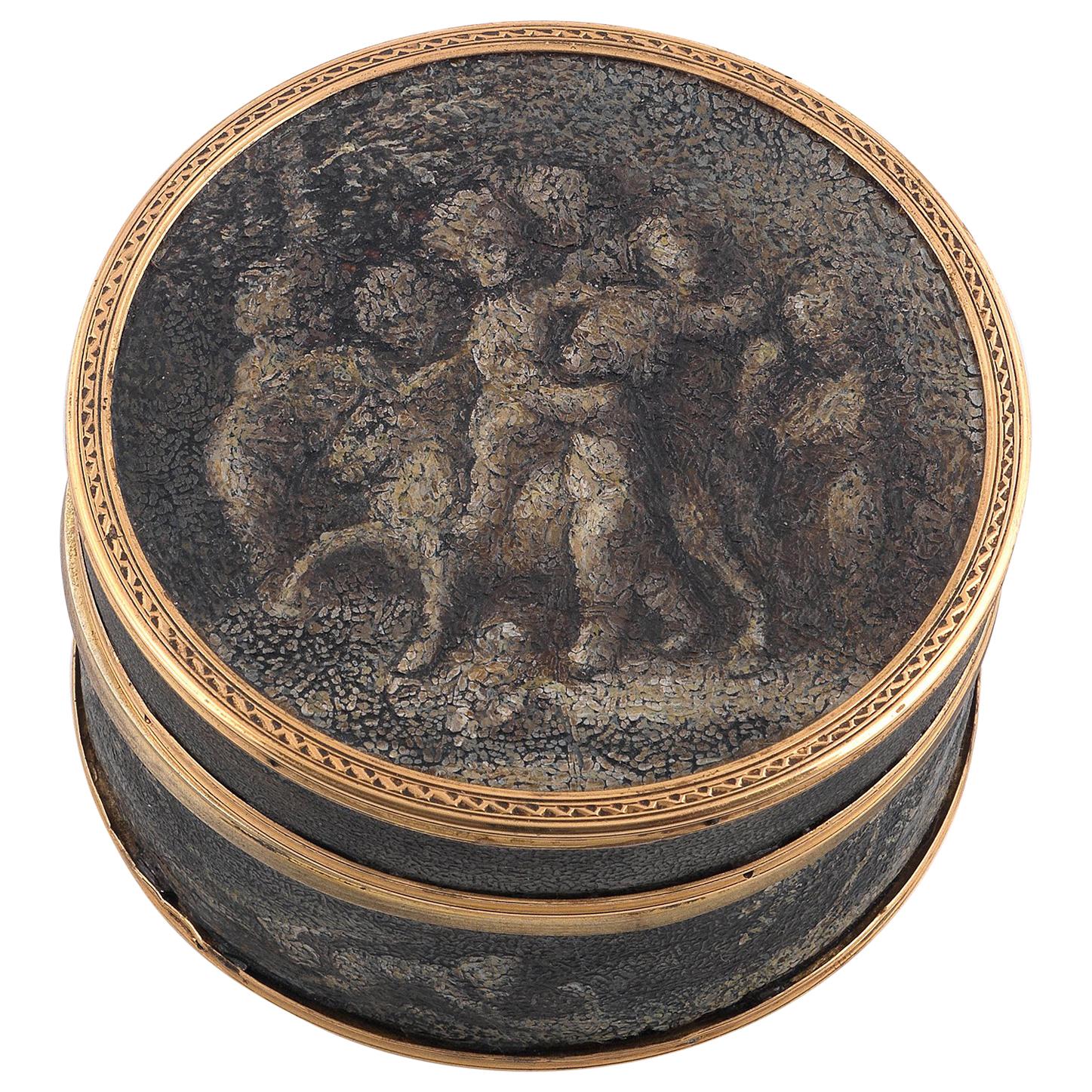 19th Century French Grisaille Box