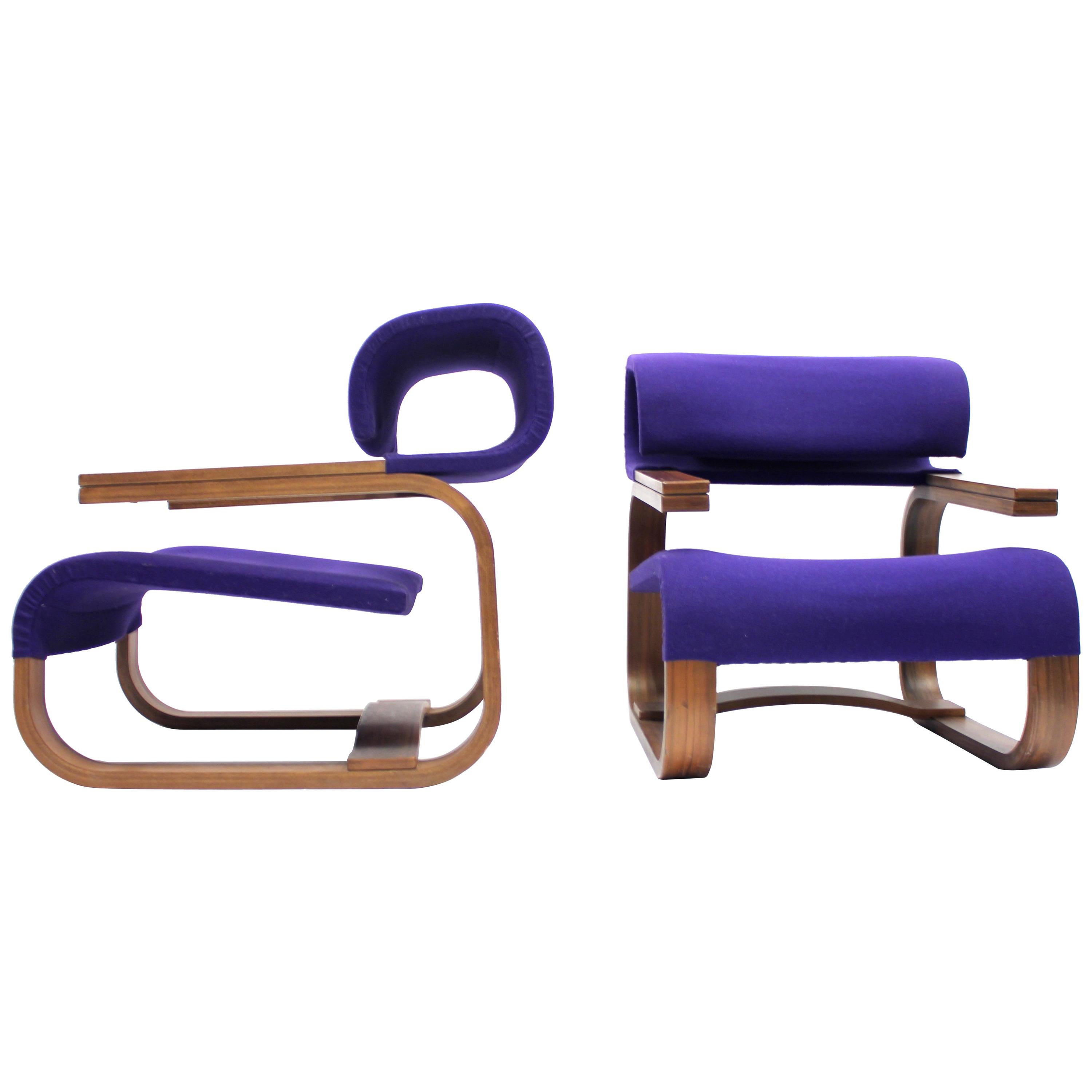 Pair of Chairs by Jan Bočan for the Czechoslovakian Embassy, Stockholm, 1972