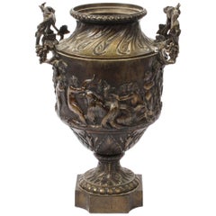 Antique Grand Tour Barbedienne Style Bronze Urn, 19th Century