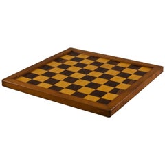 Small Satinwood and Rosewood Chess Board, circa 1920
