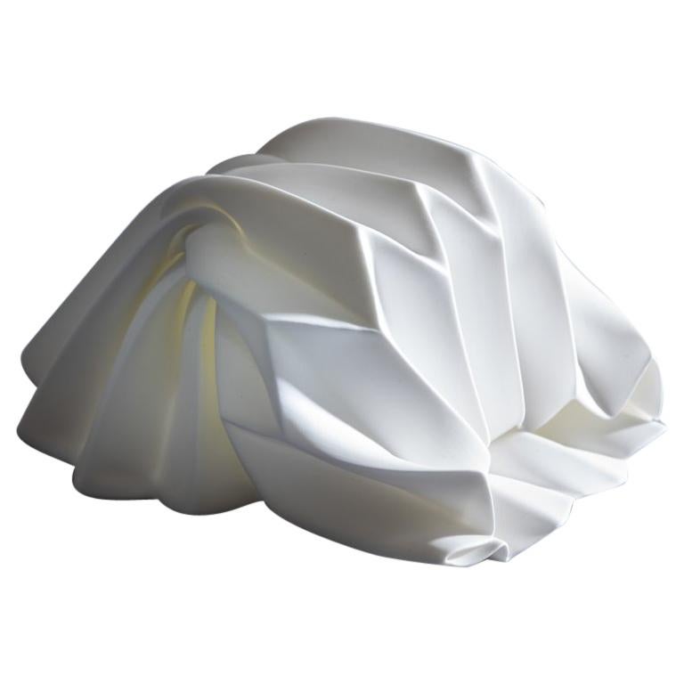 “Slump” Contemporary Origami Ceramic Vase by Studio Morison, Total Slump Type
