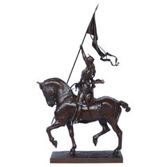19th Century Bronze of Jeanne D'Arc