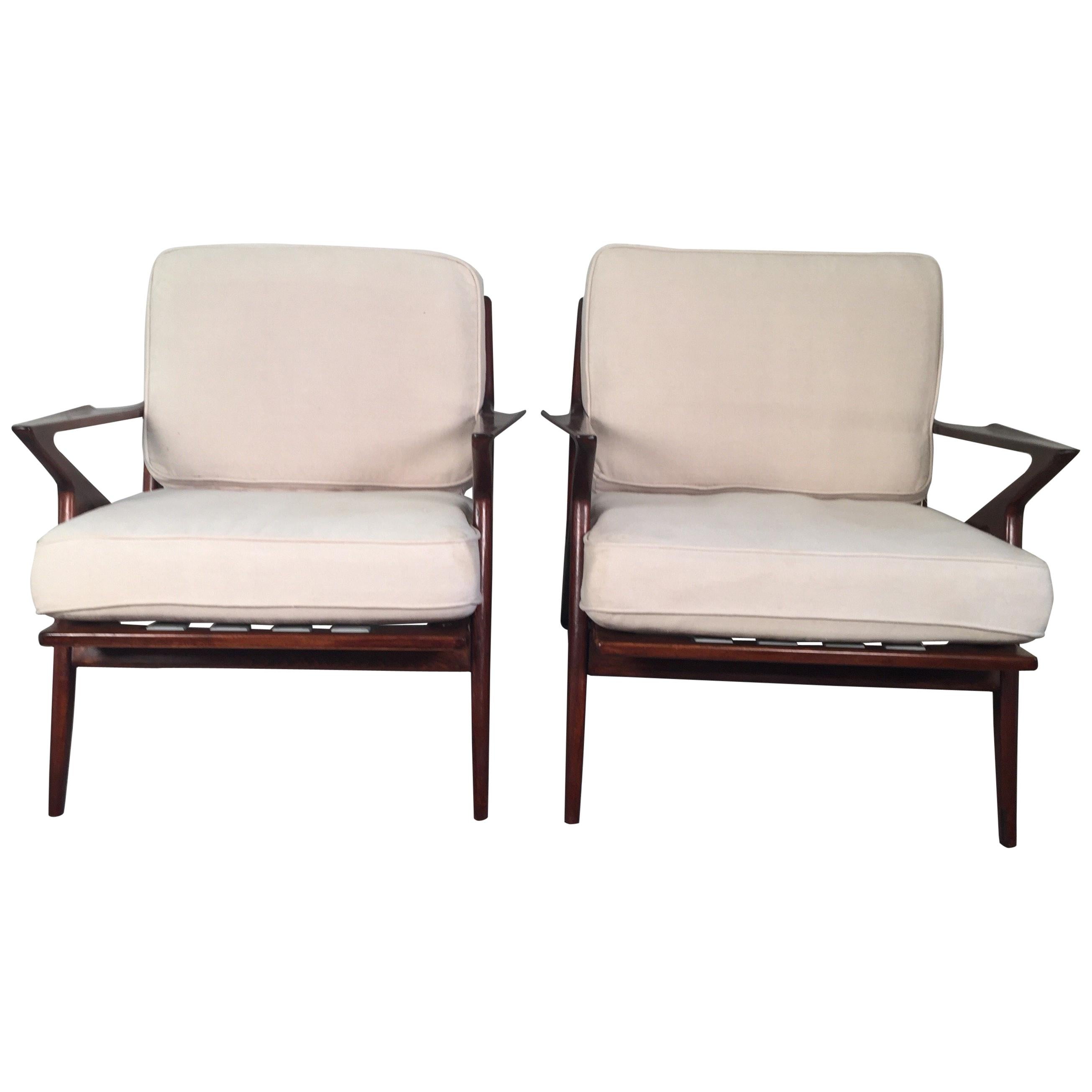 Poul Jensen for Selig, Z Chairs, a Pair