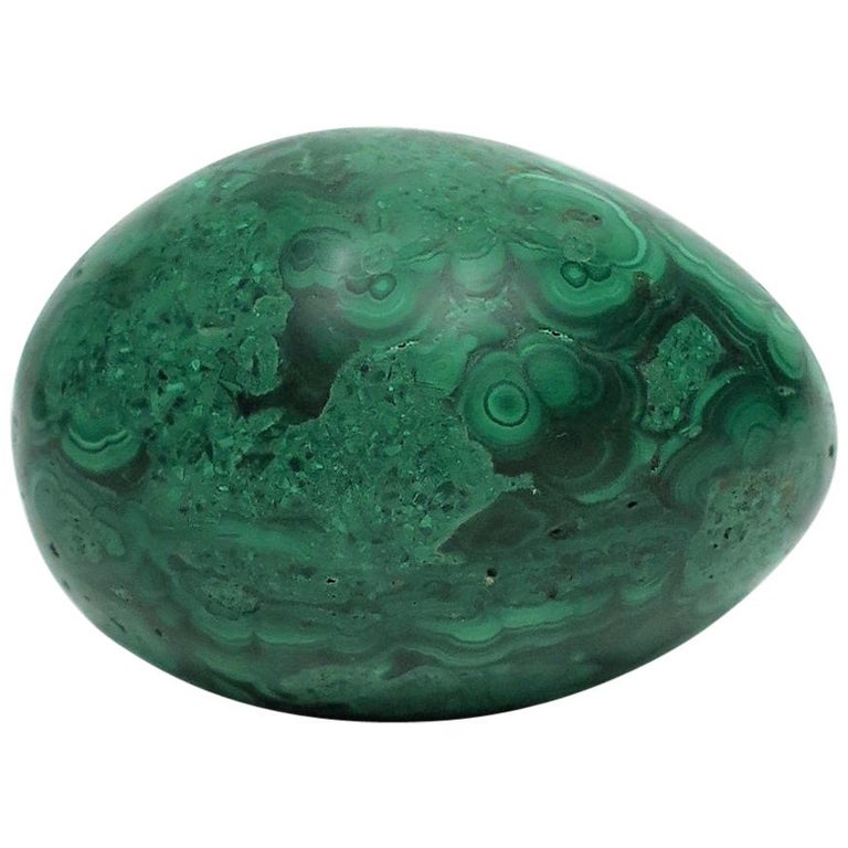 Green Malachite Sculpture Decorative Object For Sale at 1stdibs
