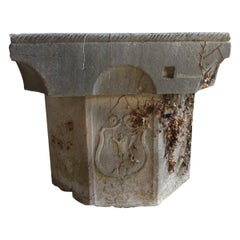 Antique 18th Century Venetian Limestone Wellhead