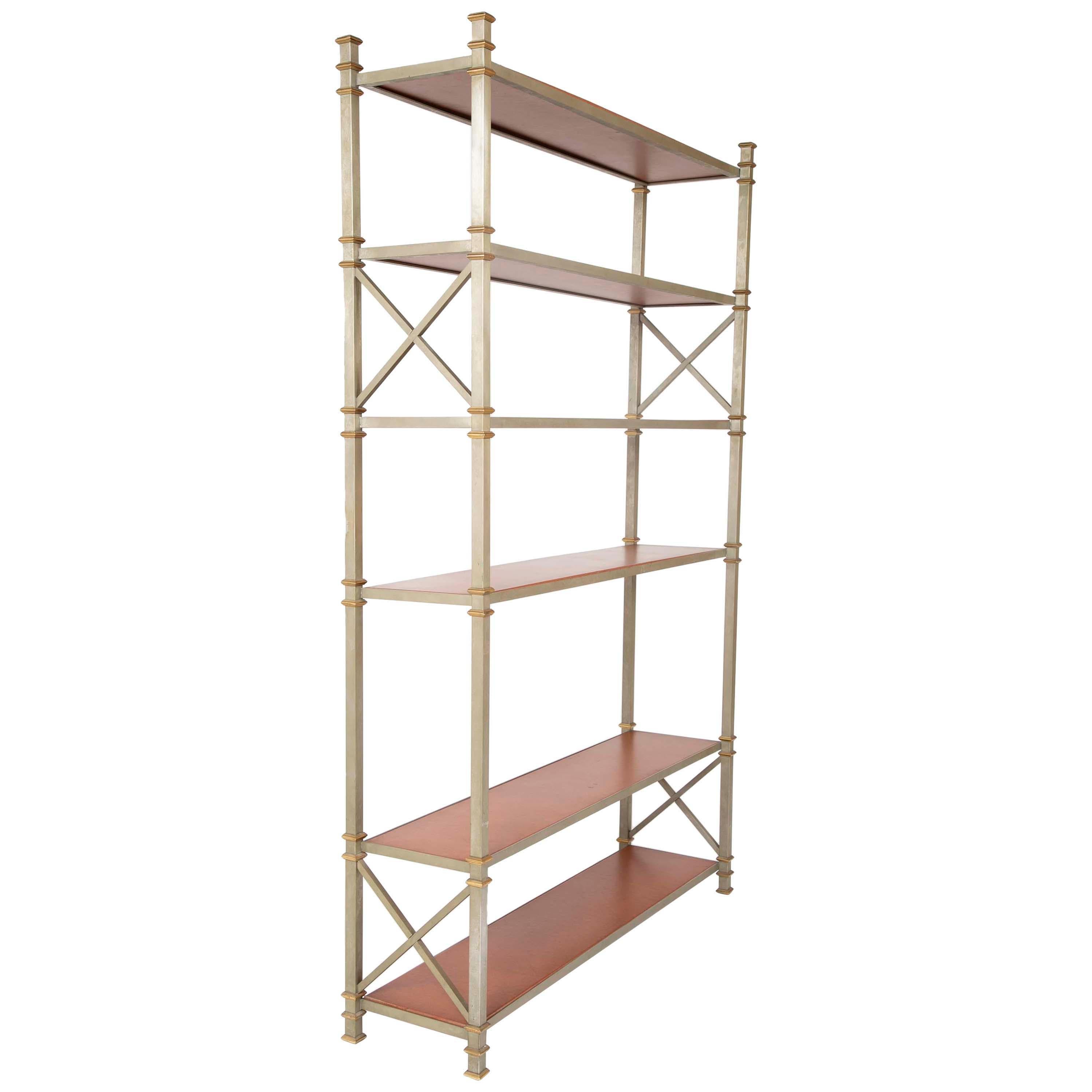 Brass and Steel Etagere 