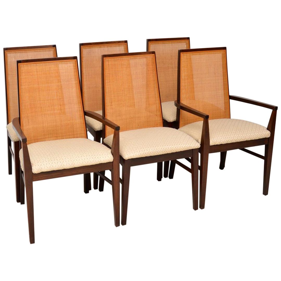 1960s Set of 6 Wood Dining Chairs by Dyrlund