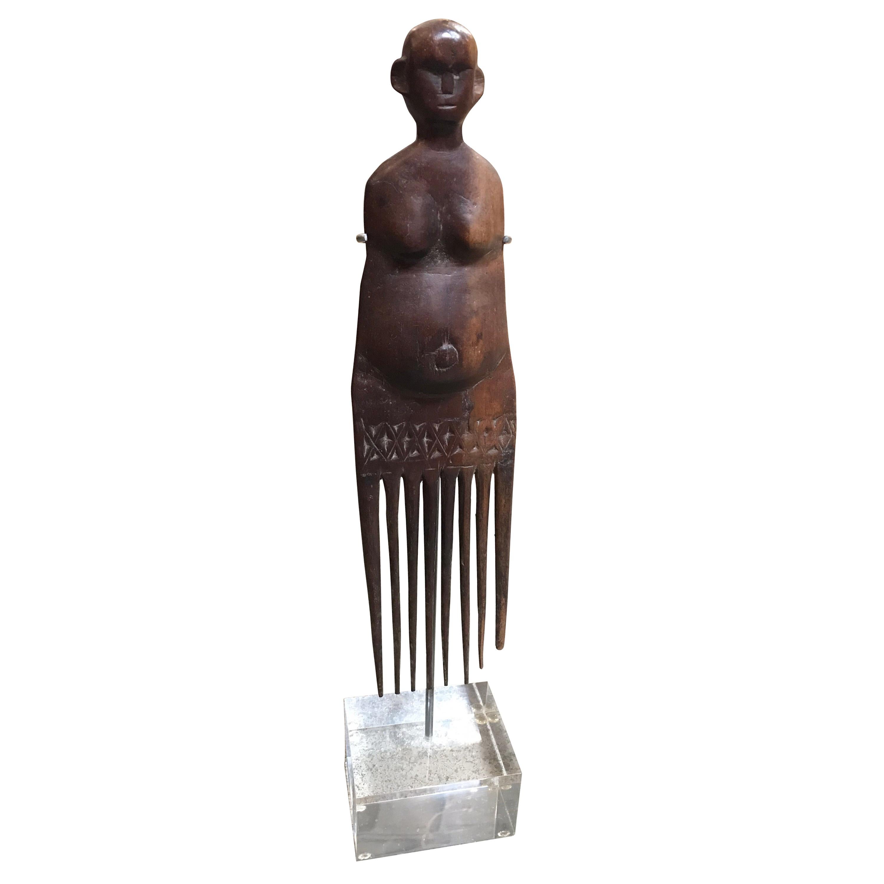 Makonde Comb From Zimbabwe Bantu Tribe 'Smaller'