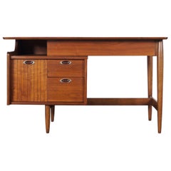 Vintage Midcentury Walnut "Mainline" Desk by Hooker