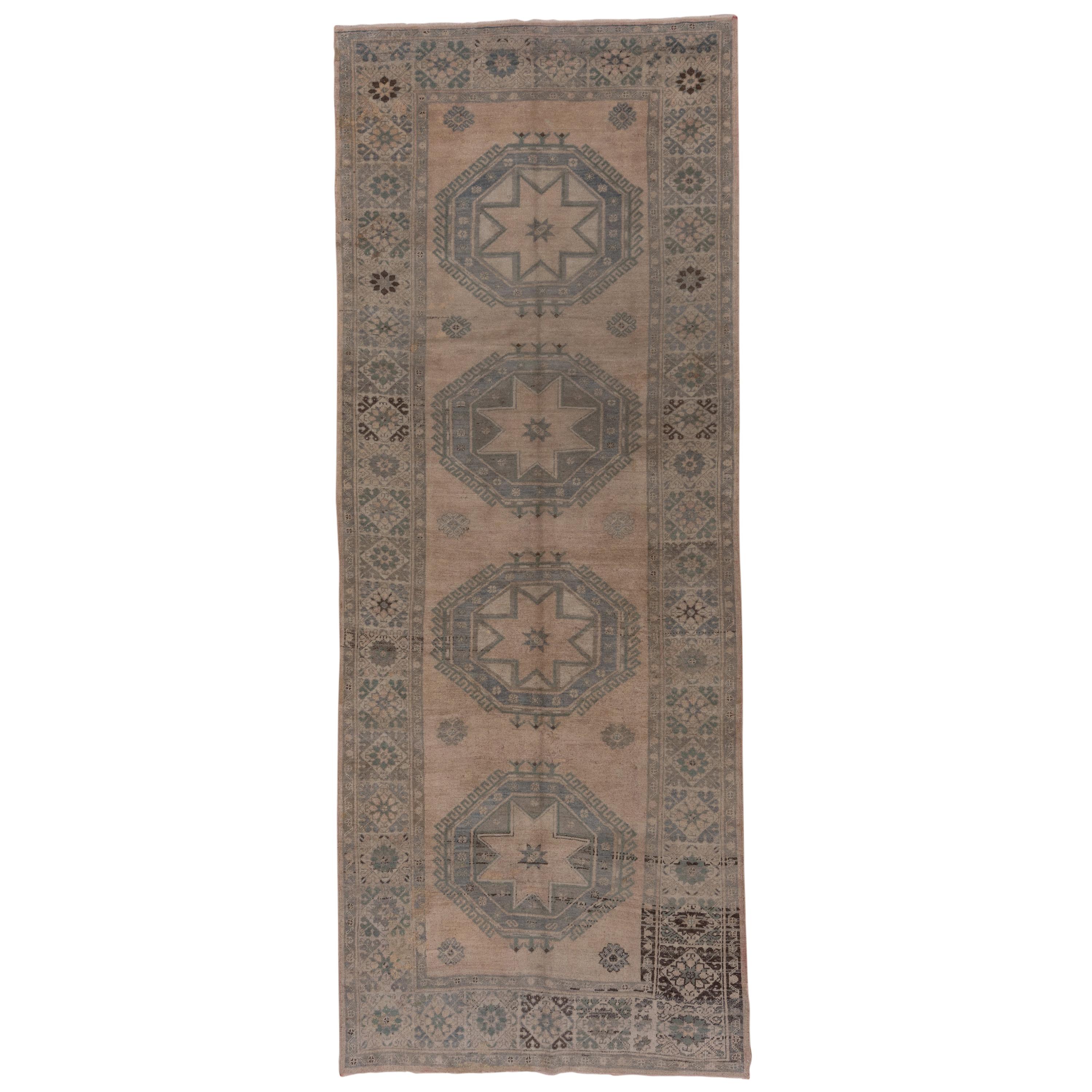 Antique Turkish Oushak Carpet, Circa 1930s