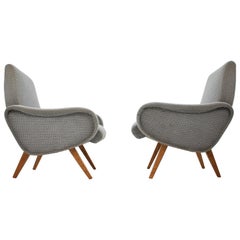 Pair of Marco Zanusso Style Armchairs, 1970s