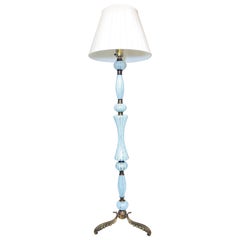 Italian Mid-Century Modern Murano Glass Floor Lamp